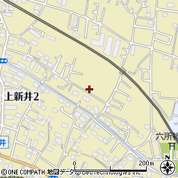 埼玉県所沢市上新井2丁目35周辺の地図