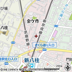 千葉県松戸市金ケ作43-252周辺の地図