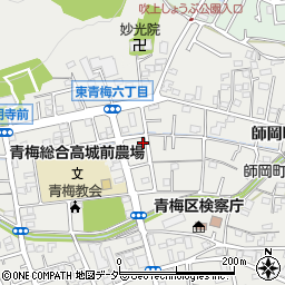 東京都青梅市東青梅6丁目16-10周辺の地図