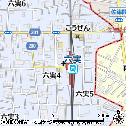 セブンイレブン松戸六実駅前店周辺の地図