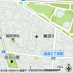 東京都足立区皿沼3丁目10-3周辺の地図