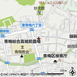 東京都青梅市東青梅6丁目16-8周辺の地図