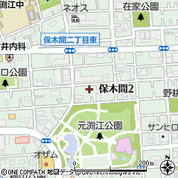 東京都足立区保木間2丁目周辺の地図