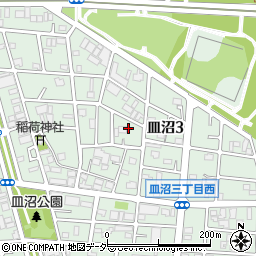東京都足立区皿沼3丁目10周辺の地図