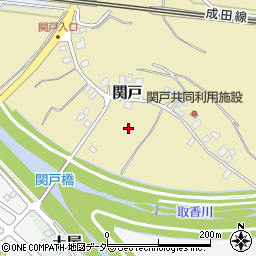 千葉県成田市関戸周辺の地図