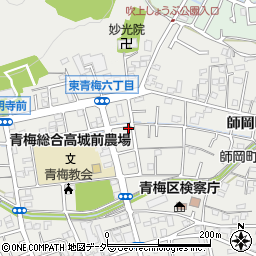 東京都青梅市東青梅6丁目16-9周辺の地図