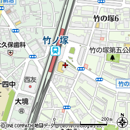 カラオケの鉄人 竹ノ塚店周辺の地図