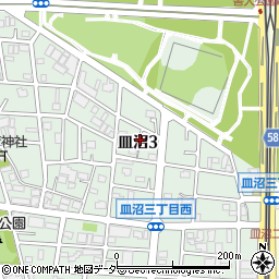 東京都足立区皿沼3丁目29周辺の地図