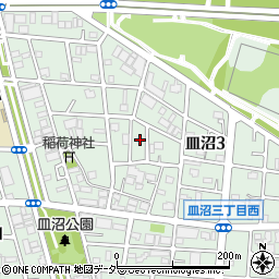 東京都足立区皿沼3丁目11周辺の地図