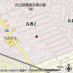 千葉県松戸市五香2丁目周辺の地図