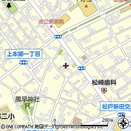 千葉県松戸市上本郷3068-2周辺の地図