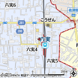 ＴＯＢＵ　ＰＡＲＫ六実駅駐車場周辺の地図