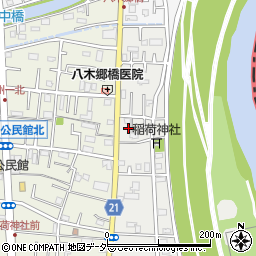 埼玉県三郷市東町34周辺の地図