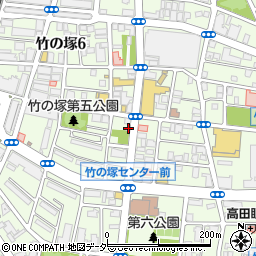 ニッポンレンタカー竹の塚営業所周辺の地図
