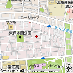 東京都足立区東保木間2丁目周辺の地図