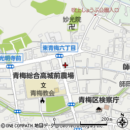 東京都青梅市東青梅6丁目17-1周辺の地図