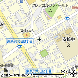 ビッグ・エー東所沢店周辺の地図