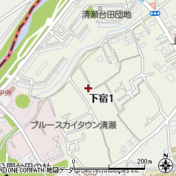 東京都清瀬市下宿1丁目148周辺の地図