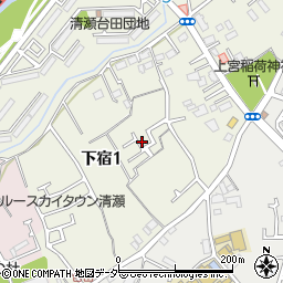 東京都清瀬市下宿1丁目200-6周辺の地図