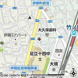 グローリエ西竹ノ塚周辺の地図