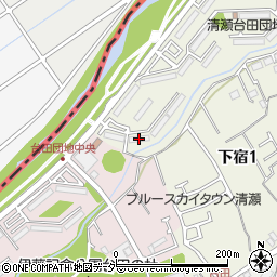 公社清瀬台田団地１－２号棟周辺の地図