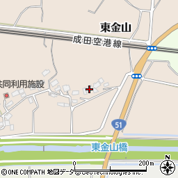 千葉県成田市東金山252周辺の地図