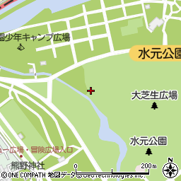 東京都葛飾区水元公園周辺の地図