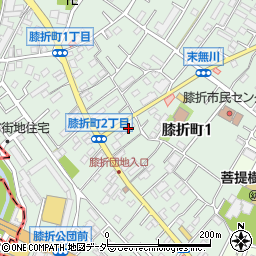 埼玉県朝霞市膝折町1丁目13-34周辺の地図