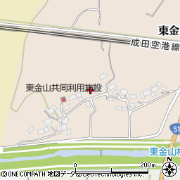 千葉県成田市東金山289周辺の地図