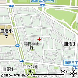 東京都足立区皿沼3丁目13-14周辺の地図
