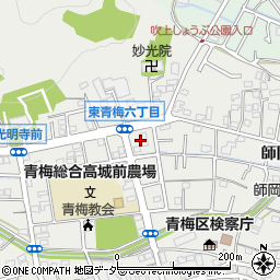 東京都青梅市東青梅6丁目17周辺の地図