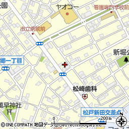 松戸上本郷郵便局周辺の地図