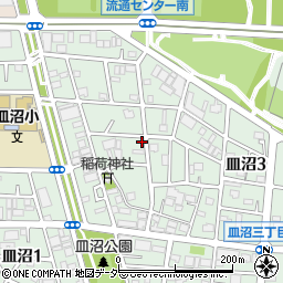 東京都足立区皿沼3丁目13-16周辺の地図
