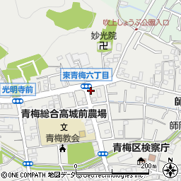 東京都青梅市東青梅6丁目17-3周辺の地図