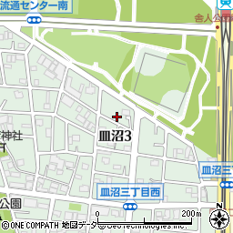 東京都足立区皿沼3丁目28-3周辺の地図