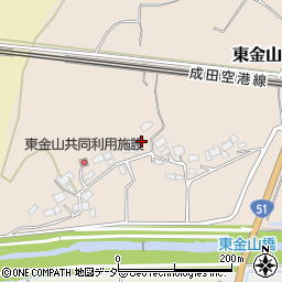 千葉県成田市東金山282周辺の地図