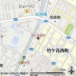 竹ヶ花西町周辺の地図