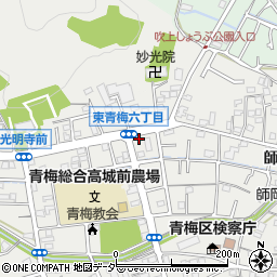 東京都青梅市東青梅6丁目17-4周辺の地図