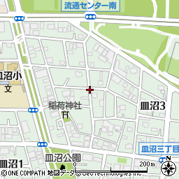 東京都足立区皿沼3丁目周辺の地図