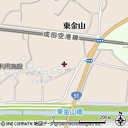 千葉県成田市東金山251周辺の地図