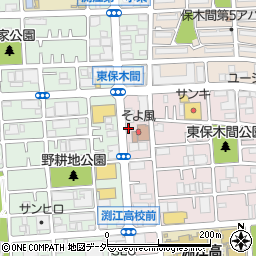 ファミリーマート東保木間二丁目店周辺の地図
