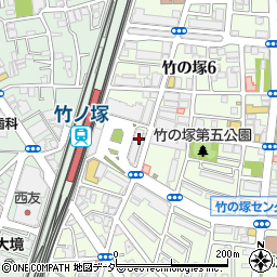 吉野家 竹ノ塚駅前店周辺の地図