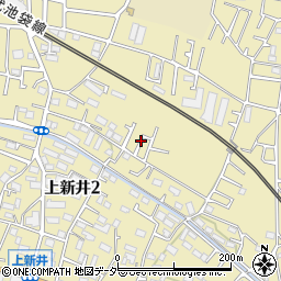 埼玉県所沢市上新井2丁目39周辺の地図