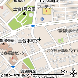 茨城県神栖市土合本町3丁目周辺の地図