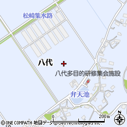 千葉県成田市八代周辺の地図