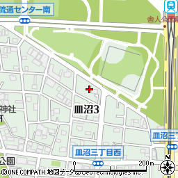 東京都足立区皿沼3丁目28周辺の地図