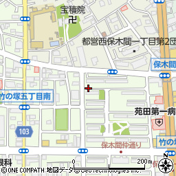 東京都足立区竹の塚4丁目周辺の地図
