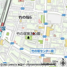 松屋竹ノ塚店周辺の地図