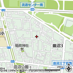 東京都足立区皿沼3丁目25-13周辺の地図