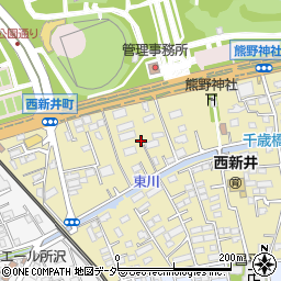 埼玉県所沢市西新井町18周辺の地図